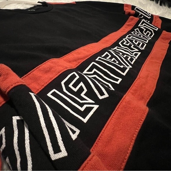 LF the Brand Cotton Logo Sweatshirt Orange Black - Picture 7 of 8